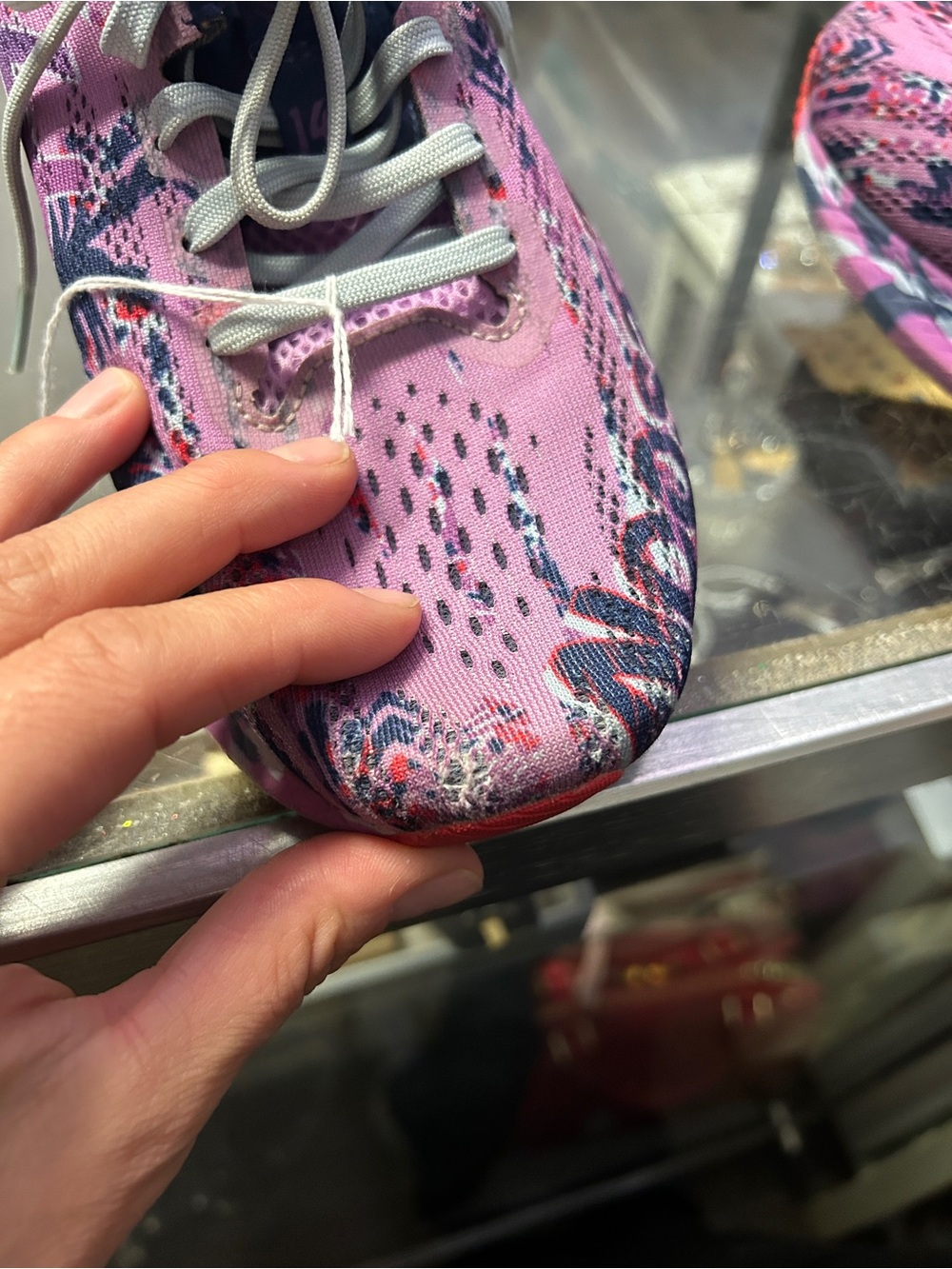 ASICS Noosa Tri 14 Running Sneakers Purple Navy Red - size 7.5 - Picture 7 of 7